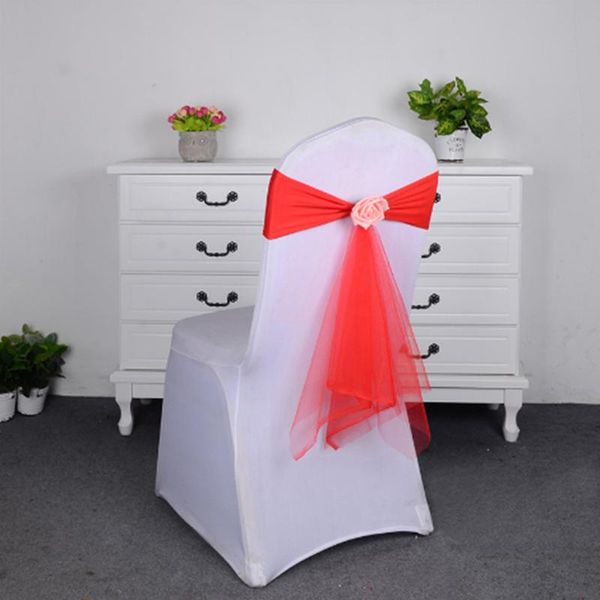 various colors spandex belt with rose ball artificial flower and organza chair window frame wedding streamers sashes
various colors spandex belt with rose ball artificial flower and organza chair window frame wedding streamers sashes