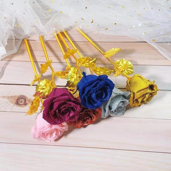 simulation eternity 24k gold foil rose flower rainbow valentine's day romantic wedding gift beautiful decorative flowers & wreaths
simulation eternity 24k gold foil rose flower rainbow valentine's day romantic wedding gift beautiful decorative flowers & wreaths