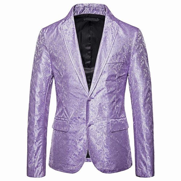 men's suits & blazers luxury purple paisley dress blazer men nightclub suit jacket 2021 brand single breasted tuxedo terno masculino, White;black
men's suits & blazers luxury purple paisley dress blazer men nightclub suit jacket 2021 brand single breasted tuxedo terno masculino, White;black