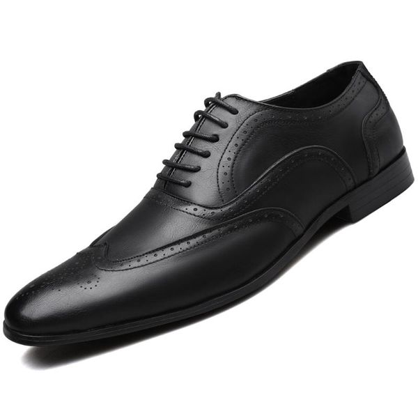 dress shoes men footwear autumn winter fashion design leather men's bullock formal male wedding oxfords, Black
dress shoes men footwear autumn winter fashion design leather men's bullock formal male wedding oxfords, Black
