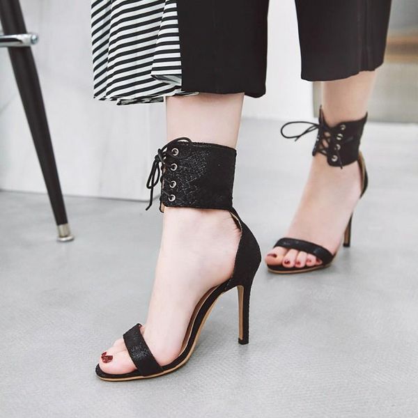 oversized high heels sandals women shoes woman summer super-high heel slim-heeled strap-on open-toed, Black
oversized high heels sandals women shoes woman summer super-high heel slim-heeled strap-on open-toed, Black