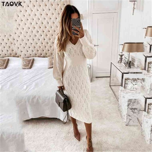taovk womens solid color costume knitted v-neck hollow lantern sleeve knit dress, Black;gray
taovk womens solid color costume knitted v-neck hollow lantern sleeve knit dress, Black;gray