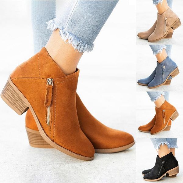 boots women side zipper fashion suede low heel shoes short square heels casual ankle plus size 43 botas mujer, Black
boots women side zipper fashion suede low heel shoes short square heels casual ankle plus size 43 botas mujer, Black