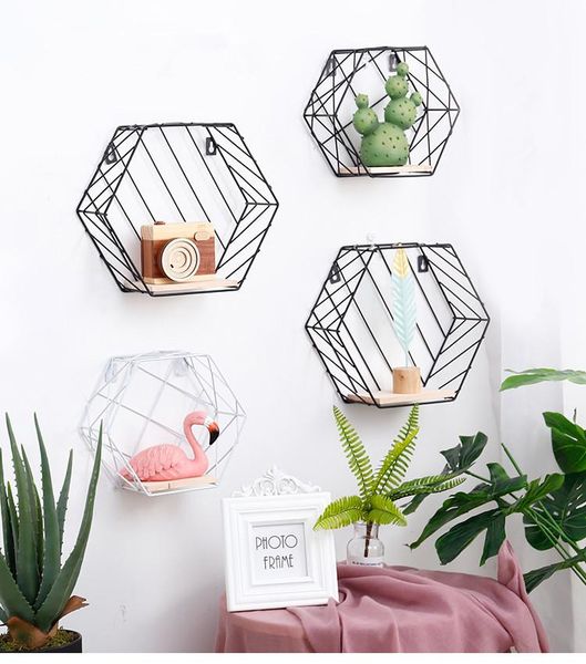 hooks & rails 1pc nordic metal grid wall hanging shelf rack goods convenient storage holder geometric hexagon figure decor jl 205
hooks & rails 1pc nordic metal grid wall hanging shelf rack goods convenient storage holder geometric hexagon figure decor jl 205