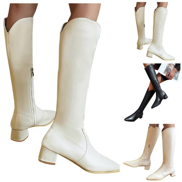 boots women retro square pointed toe cowboy high heels mid calf western shoes zipper heel boot, Black
boots women retro square pointed toe cowboy high heels mid calf western shoes zipper heel boot, Black