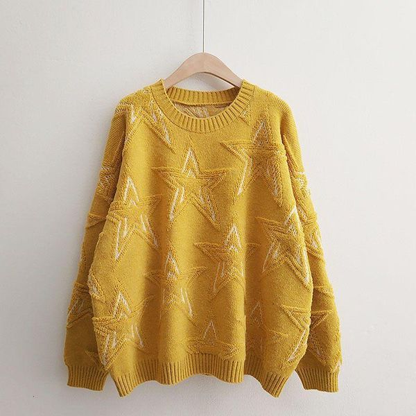 women's sweaters 2021 winter women pullover and sweaters oneck stars pattern jumpers loose style oversized knitwear cashmere swe, White;black
women's sweaters 2021 winter women pullover and sweaters oneck stars pattern jumpers loose style oversized knitwear cashmere swe, White;black