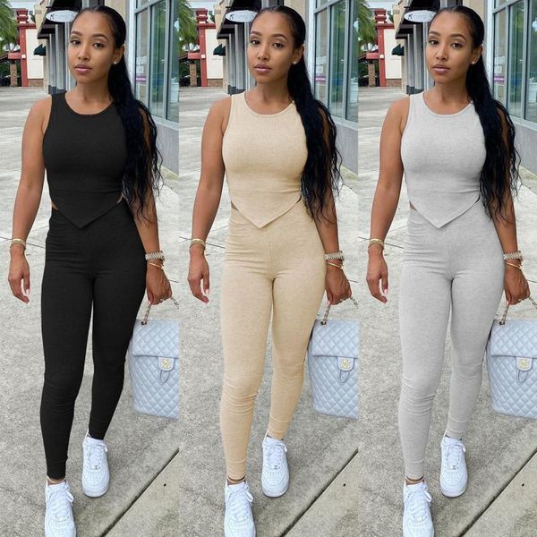 women's two piece pants fashion clothing fall 2021 tight super elastic nabla vest two-piece outfit, White
women's two piece pants fashion clothing fall 2021 tight super elastic nabla vest two-piece outfit, White