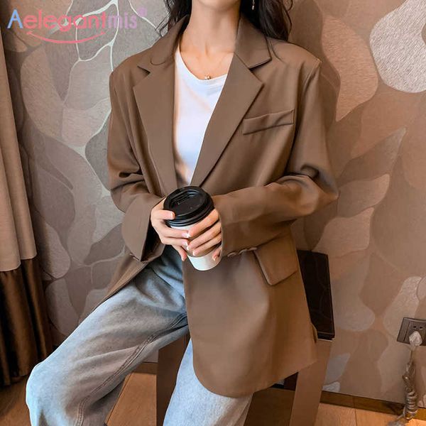 aelegantmis oversized loose solid black women casual blazers jackets double breasted office coat student business blazer outwear 210607, White
aelegantmis oversized loose solid black women casual blazers jackets double breasted office coat student business blazer outwear 210607, White