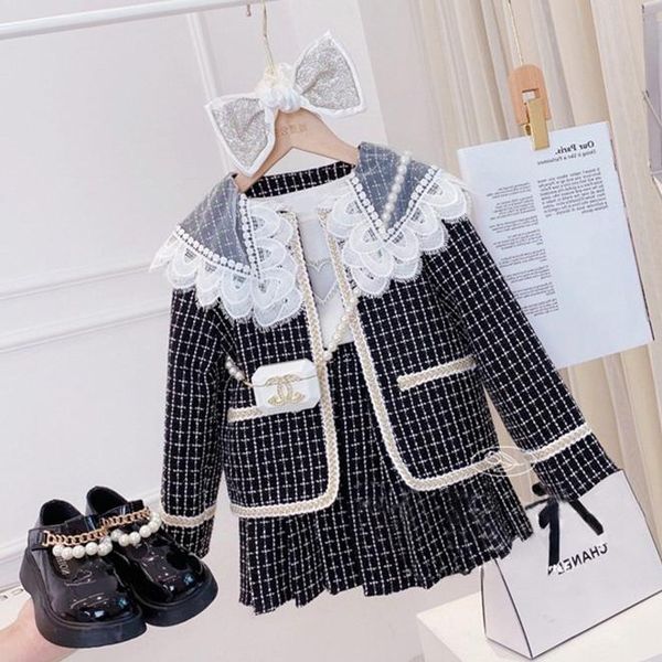 clothing sets girls vintage clothes set winter outerwear plaid jacket and skirt children cute for baby girl drop ship, White
clothing sets girls vintage clothes set winter outerwear plaid jacket and skirt children cute for baby girl drop ship, White
