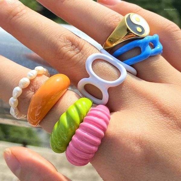 cluster rings colorful dripping oil geometric chain open cooper for women candy color hand-painted knuckle jewelry1, Golden;silver
cluster rings colorful dripping oil geometric chain open cooper for women candy color hand-painted knuckle jewelry1, Golden;silver
