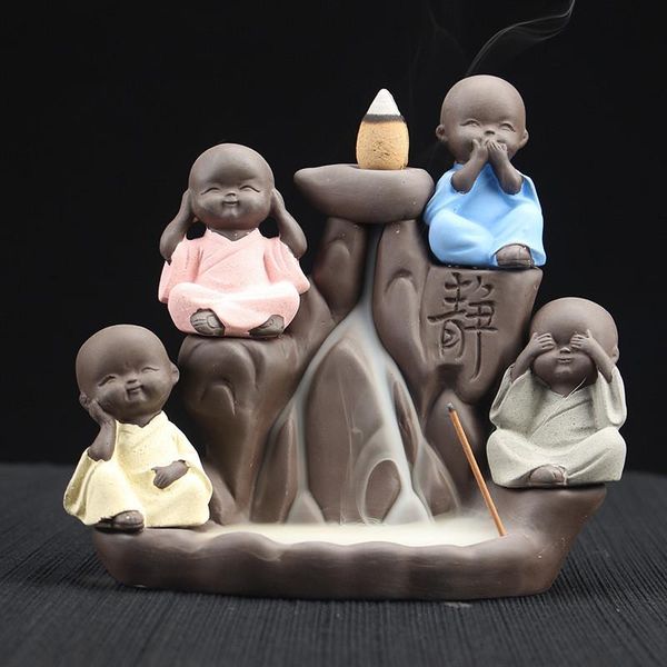 fragrance lamps home decoration buddhist incense stick holder ceramic censer the little cute monk backflow cones burner craft
fragrance lamps home decoration buddhist incense stick holder ceramic censer the little cute monk backflow cones burner craft