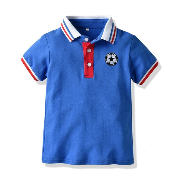 summer boys' polo t-shirt football embroidery sport short sleeve single item sweat absorbing loose multicolor, Blue
summer boys' polo t-shirt football embroidery sport short sleeve single item sweat absorbing loose multicolor, Blue