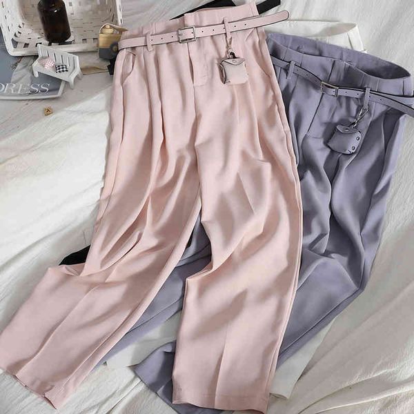 fashion suit pants women's summer korean thin straight-leg wild high-waist solid color casual trousers spring 210420, Black;white
fashion suit pants women's summer korean thin straight-leg wild high-waist solid color casual trousers spring 210420, Black;white