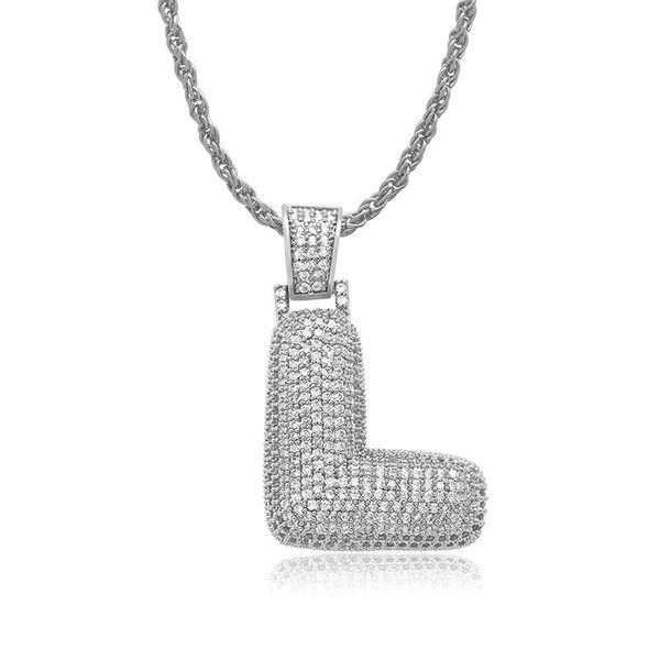 pendant necklaces omyfun factory price copper bubble letter l 26 alphabet a-z initial charm rope chain jewelry, Silver
pendant necklaces omyfun factory price copper bubble letter l 26 alphabet a-z initial charm rope chain jewelry, Silver