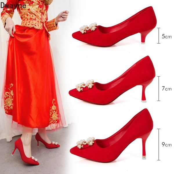 dress shoes temperament elegant red bride wedding 2021 fall pearl rhinestone high heels party women's single shoe, Black
dress shoes temperament elegant red bride wedding 2021 fall pearl rhinestone high heels party women's single shoe, Black