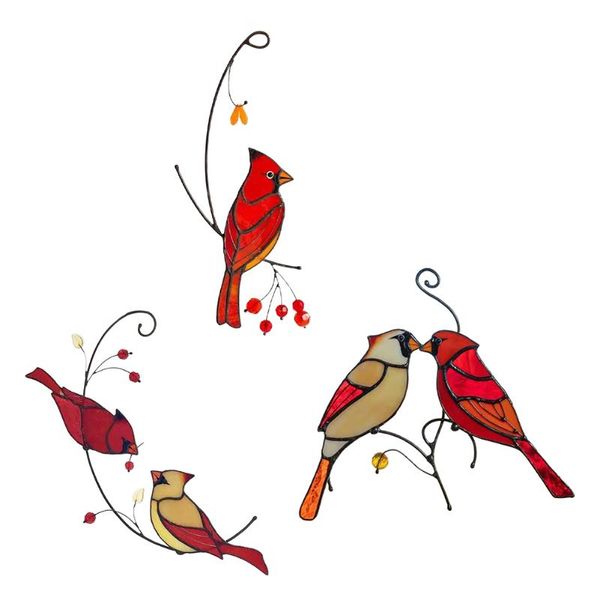 pair of cardinal bird colored decorative window pendant personalized, for home hanging decoration garden decorations
pair of cardinal bird colored decorative window pendant personalized, for home hanging decoration garden decorations