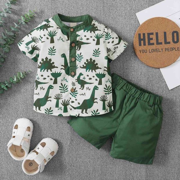 0 5y summer causal baby boys clothes sets dinosaur printed short sleeve single breasted shorts 2pcs, White
0 5y summer causal baby boys clothes sets dinosaur printed short sleeve single breasted shorts 2pcs, White
