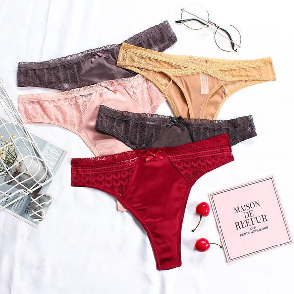 women's panties 2pcs thongs large size solid color underwear lace thong women low-waist g-string comfortable lingerie, Black;pink
women's panties 2pcs thongs large size solid color underwear lace thong women low-waist g-string comfortable lingerie, Black;pink