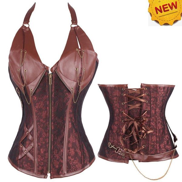 bustiers & corsets corset women's steampunk gothic boned waist trainer bustier faux leather cincher slim body shaper corselet, Black;white
bustiers & corsets corset women's steampunk gothic boned waist trainer bustier faux leather cincher slim body shaper corselet, Black;white