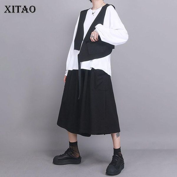 women's vests xitao irregular women vest fashion black 2021 spring summer sleeveless small fresh casual drawstring style dmy4192, Black;white
women's vests xitao irregular women vest fashion black 2021 spring summer sleeveless small fresh casual drawstring style dmy4192, Black;white