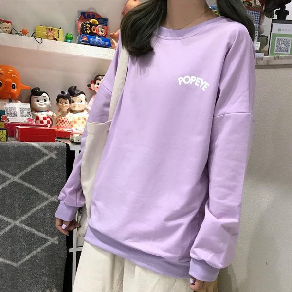 women's hoodies & sweatshirts 2021 harajuku cartoon printed purple female long sleeve slim autumn and winter sweatshirt, Black
women's hoodies & sweatshirts 2021 harajuku cartoon printed purple female long sleeve slim autumn and winter sweatshirt, Black