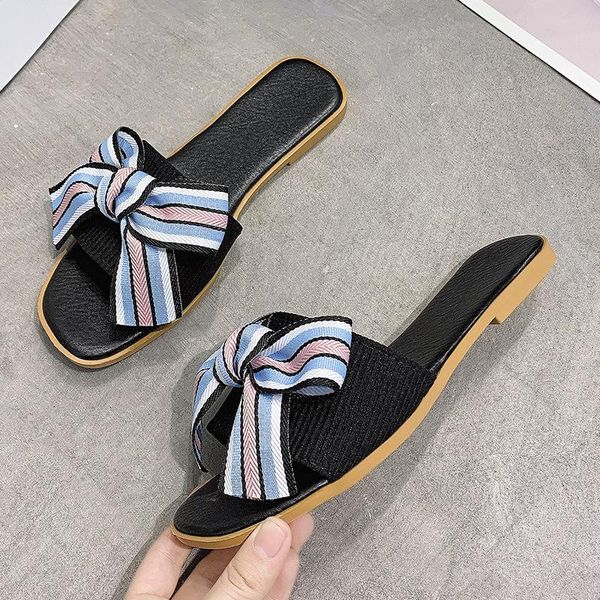 women's flip flops butterfly-knot shoes slippers casual slipers women platform flat beach summer 2021, Black
women's flip flops butterfly-knot shoes slippers casual slipers women platform flat beach summer 2021, Black