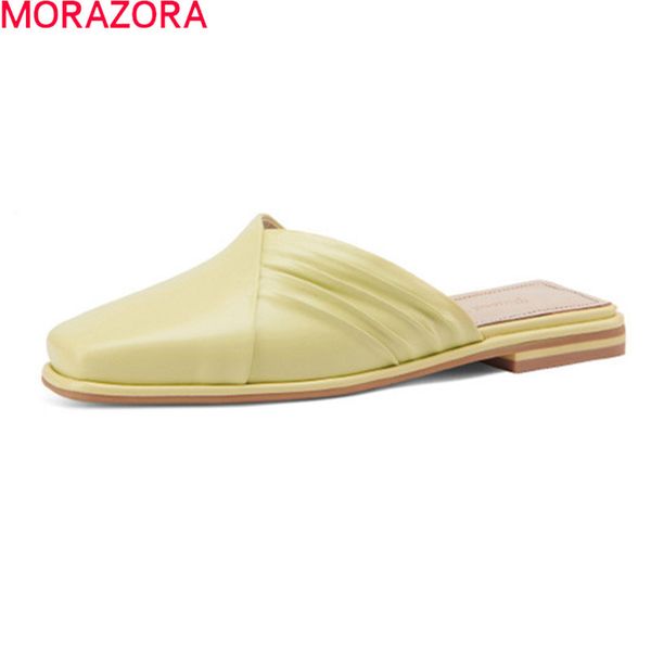 morazora genuine leather slippers women comfortable low heel square toe casual shoes summer solid color ladies mules shoes 210506, Black
morazora genuine leather slippers women comfortable low heel square toe casual shoes summer solid color ladies mules shoes 210506, Black