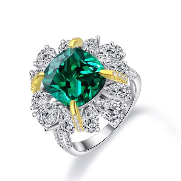 cluster rings 2021 s925 sterling silver ring jewelry 10*11 green tourmaline luxury gemstone diamond, Golden;silver
cluster rings 2021 s925 sterling silver ring jewelry 10*11 green tourmaline luxury gemstone diamond, Golden;silver