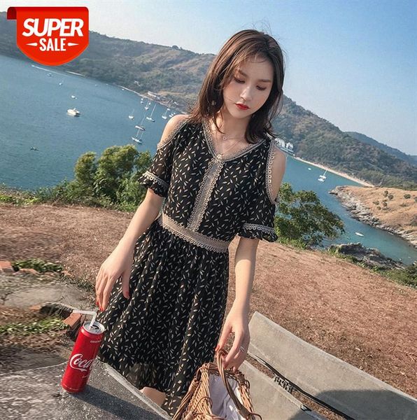 floral chiffon dress korean version of the net red women's a short-sleeved off-shoulder a-line skirt #ed1n, Black;gray
floral chiffon dress korean version of the net red women's a short-sleeved off-shoulder a-line skirt #ed1n, Black;gray