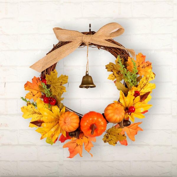 window christmas decoration rattan circle thanksgiving autumn wreath harvest festival bells maple pumpkin door ornaments decorative flowers
window christmas decoration rattan circle thanksgiving autumn wreath harvest festival bells maple pumpkin door ornaments decorative flowers
