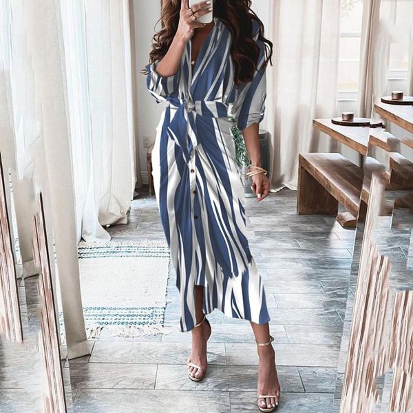 casual dresses women's stripes print cardigan dress long sleeves pleated deep v neck with belted waist and button office lady, Black;gray
casual dresses women's stripes print cardigan dress long sleeves pleated deep v neck with belted waist and button office lady, Black;gray