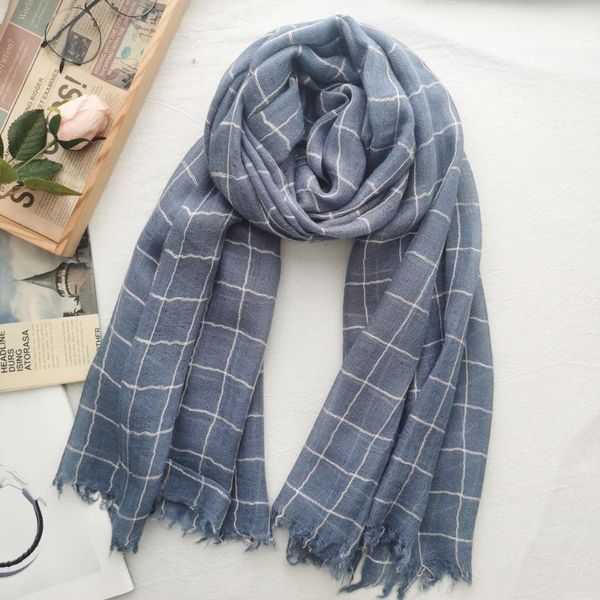 scarves autumn winter 2021 check thin 30% wool scarf for men and women fashion, Blue;gray
scarves autumn winter 2021 check thin 30% wool scarf for men and women fashion, Blue;gray
