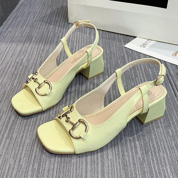 dress shoes summer women's sandals designer high-heeled genuine leather square toe thick heel, Black
dress shoes summer women's sandals designer high-heeled genuine leather square toe thick heel, Black