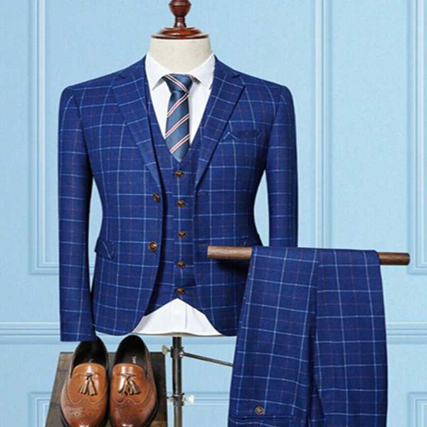 men's suits & blazers 2021 handsome plaid three piece two button classic fit vested suit notch lapel tweed groom tuxedos, White;black
men's suits & blazers 2021 handsome plaid three piece two button classic fit vested suit notch lapel tweed groom tuxedos, White;black