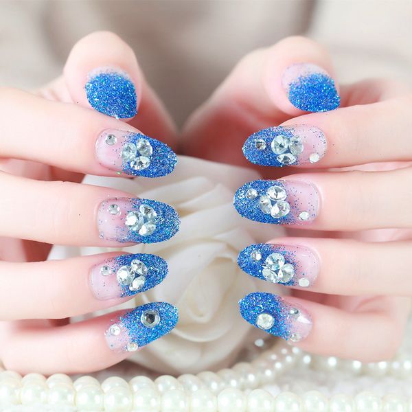 bridal blue studio star pink finished product fake patch wear removable nail manicure tool
bridal blue studio star pink finished product fake patch wear removable nail manicure tool