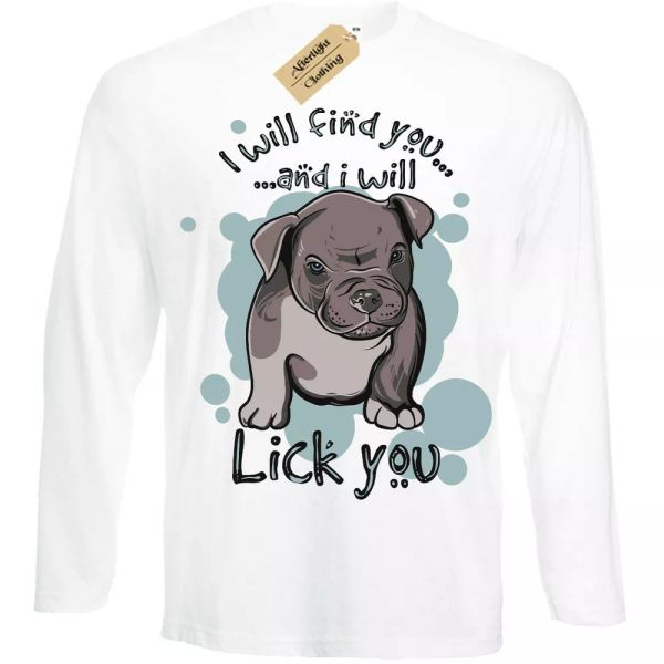 I Will Encontrar You And Lick Camiseta Divertido Perro Lindo Hombre Manga Larga, White;black
I Will Encontrar You And Lick Camiseta Divertido Perro Lindo Hombre Manga Larga, White;black