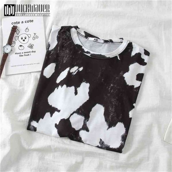 duckwaver summer cow printed women oversize tshirt white and black breathable soft female basic loose tshirt women tee 210406
duckwaver summer cow printed women oversize tshirt white and black breathable soft female basic loose tshirt women tee 210406