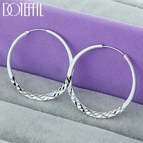 doteffil 925 sterling sier 40/45/50mm round circle hoop earrings for women wedding engagement party jewelry, Golden
doteffil 925 sterling sier 40/45/50mm round circle hoop earrings for women wedding engagement party jewelry, Golden