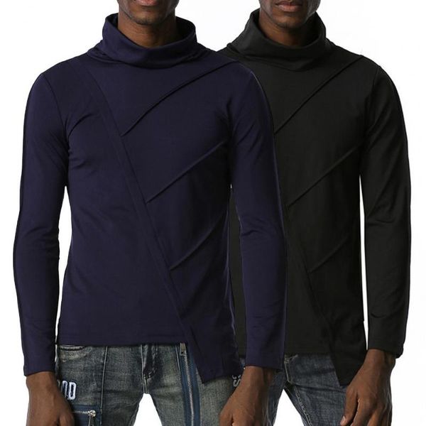 men's casual shirts all-match lightweight asymmetrical hem solid color male clothing, White;black
men's casual shirts all-match lightweight asymmetrical hem solid color male clothing, White;black