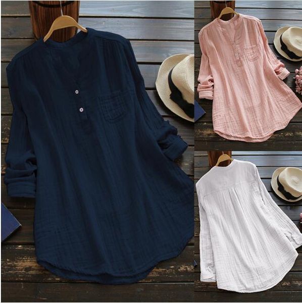 women's blouses & shirts women autumn v-neck long sleeve casual female blusas fashion cotton summer clothing 5xl, White
women's blouses & shirts women autumn v-neck long sleeve casual female blusas fashion cotton summer clothing 5xl, White