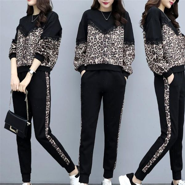tracksuit autumn fashion plus size womens tracksuits leopard pants crop suits large two piece sets sweatshirts, Gray
tracksuit autumn fashion plus size womens tracksuits leopard pants crop suits large two piece sets sweatshirts, Gray