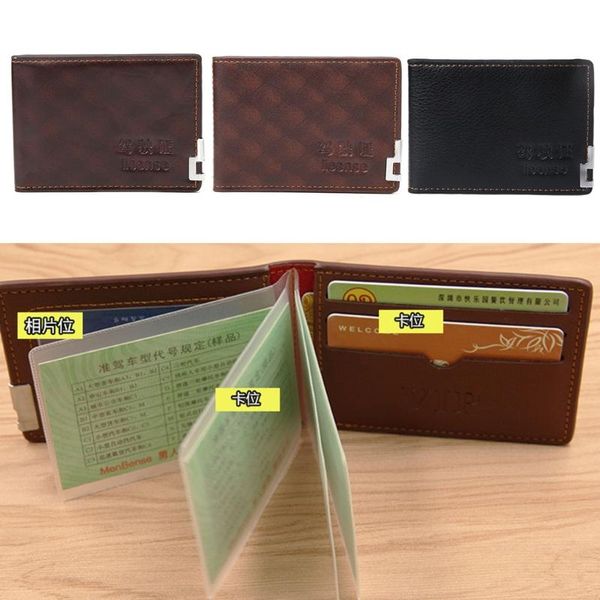 card holders fashion men driving license wallet id holder case bifold purse, Brown;gray
card holders fashion men driving license wallet id holder case bifold purse, Brown;gray
