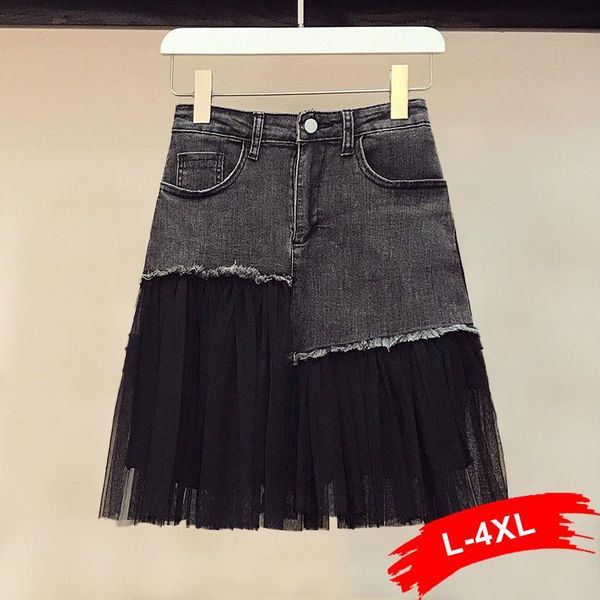 skirts plus size mesh patchwork asymmetric ruffles mini denim 4xl girl streetwear y2k jeans skirt female irregular pleated, Black
skirts plus size mesh patchwork asymmetric ruffles mini denim 4xl girl streetwear y2k jeans skirt female irregular pleated, Black