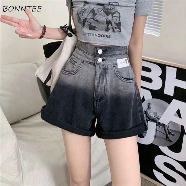 women's shorts women summer fashion high waist metal button gradient wide leg loose leisure denim all match preppy ulzzang street teen, White;black
women's shorts women summer fashion high waist metal button gradient wide leg loose leisure denim all match preppy ulzzang street teen, White;black