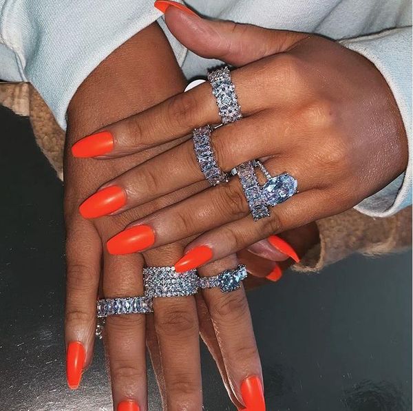 wedding rings 2021 luxury boho white cz stacking finger ring sparking bling silver color baguette cubic zirconia fashion classic women jewel, Slivery;golden
wedding rings 2021 luxury boho white cz stacking finger ring sparking bling silver color baguette cubic zirconia fashion classic women jewel, Slivery;golden