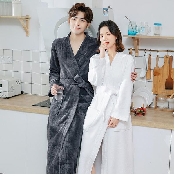 women's sleepwear couple bathrobe coral wool water absorption medium length style robe men's spring autum household gown female ni, Black;red
women's sleepwear couple bathrobe coral wool water absorption medium length style robe men's spring autum household gown female ni, Black;red