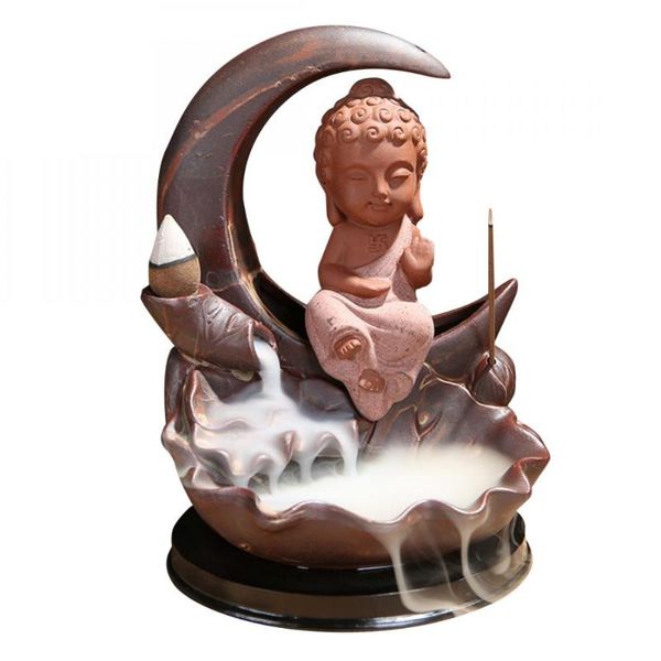 fragrance lamps small buddha backflow incense burner ceramic smoke waterfall holder creative home decor censer
fragrance lamps small buddha backflow incense burner ceramic smoke waterfall holder creative home decor censer