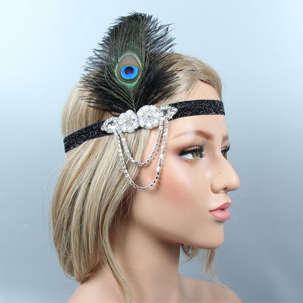 hair accessories rhinestone beaded sequin hair band headdress vintage cosplay party headpiece women flapper feather headband, Silver
hair accessories rhinestone beaded sequin hair band headdress vintage cosplay party headpiece women flapper feather headband, Silver