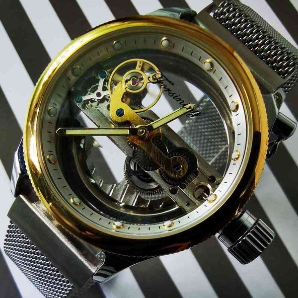 automatic mechanical watches use researching hollow man clock skeleton sports men military relogio masculino, Slivery;brown
automatic mechanical watches use researching hollow man clock skeleton sports men military relogio masculino, Slivery;brown