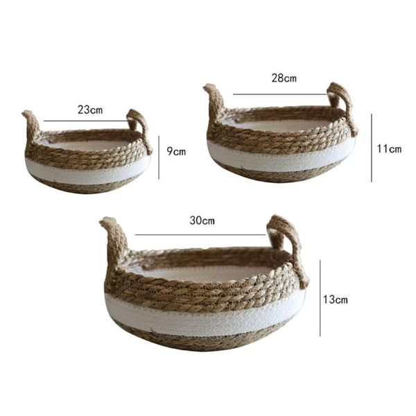 hand-woven straw basket tabledebris storage key cosmetics coffee toy container home decoration baskets
hand-woven straw basket tabledebris storage key cosmetics coffee toy container home decoration baskets